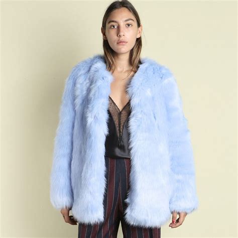 Light Blue Fur Coat Home Inspiration