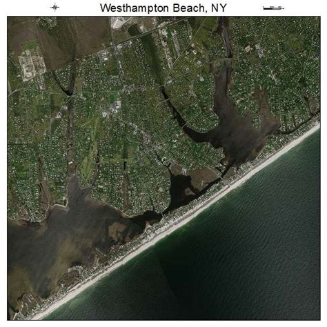 Aerial Photography Map of Westhampton Beach, NY New York