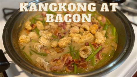 Talbos Ng Kamote At Kangkong With Bacon Youtube