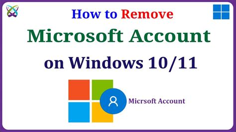 How To Remove Microsoft Account In Windows 10 11 Delete Microsoft