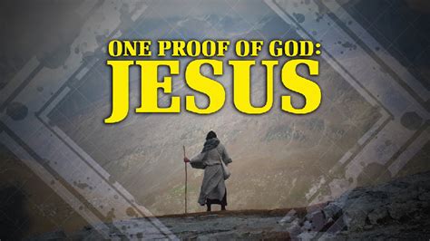 One Proof of God: Jesus - Apologetics Press