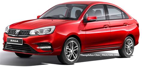 Proton Saga Aeroback Render Front 2 Paul Tans Automotive News