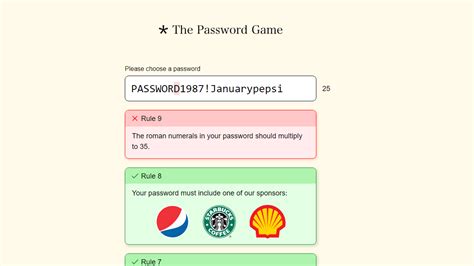 Answer To The Password Game Neal S Fun Solving The Password