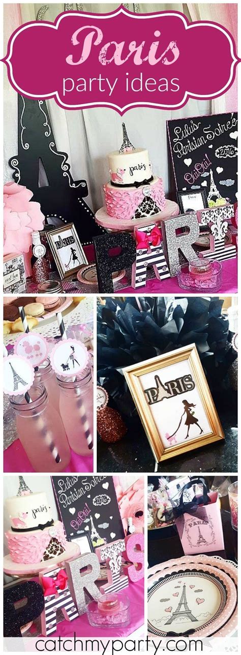 French Parisian Birthday Lulus Parisian Soiree Catch My Party Paris Theme Party