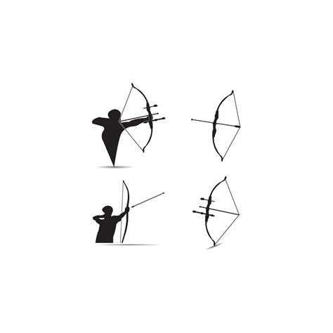 Archery logo icon vector illustration design 13542163 Vector Art at ...