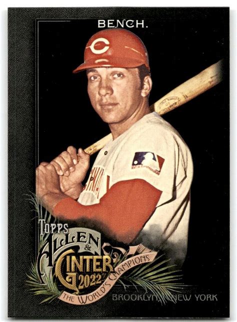 2022 TOPPS ALLEN GINTER X JOHNNY BENCH CINCINNATI REDS 38 EBay