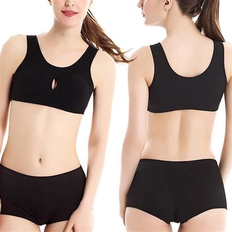 Soutien Gorge De Sport Femme Sans Anneaux En Acier Gilet De Yoga Lingerie Sous V Tements Noir