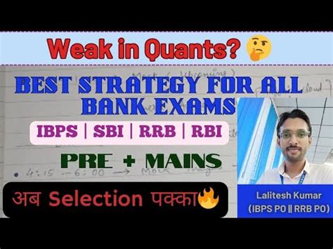 Quant Strategy Secrets To Score Full Marks In Every Bank Exams Focus