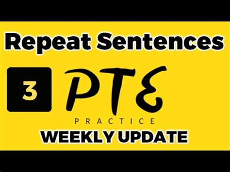 Pte Practice Repeat Sentences English Learning Youtube