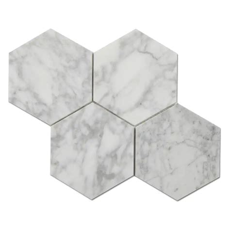 Carrara X Hexagon Honed Marble Part Of Our Carrara Series