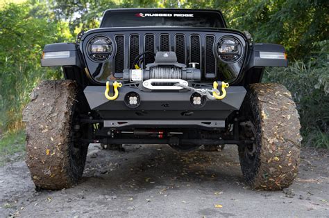 Rugged Ridge 1154121 Xor Front Stubby Bumper For 18 21 Jeep Wrangler Jl And Gladiator Jt Quadratec