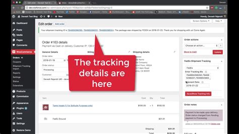 How To Send Fedex Tracking Details To Customers Using Woocommerce Fedex Shipping Plugin Youtube