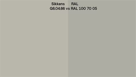 Sikkens G6 04 66 Vs Ral Ral 100 70 05 Side By Side Comparison