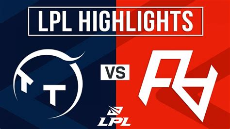 Tt Vs Ra Highlights All Games Lpl Spring Thunder Talk Vs Rare