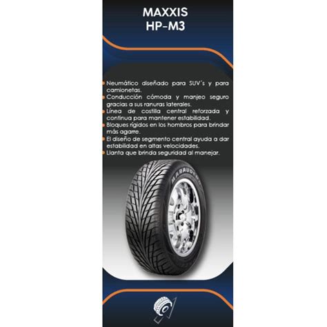 LLANTA MAXXIS HPM3 215 60R17 PARA SUVS LLANTAS PARA TRANSPORTE