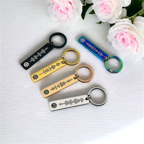 Spotify Code Keyring Personalised Keyring Custom Music Song Keyring