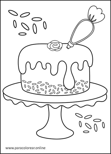 Los Mejores Dibujos De Postres Para Colorear Imprimir Y Pintar 🍪🍰