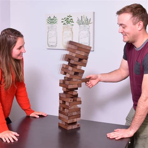 Buy Gosports Large Dark Stain Toppling Tower With Bonus Rules Online At