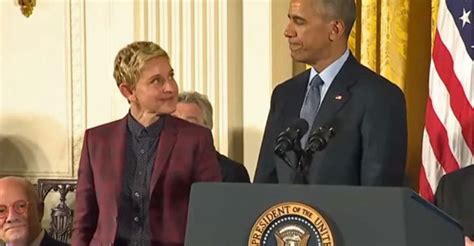 Barack Obama Pays Tribute To Ellen Degeneres Courage In Coming Out