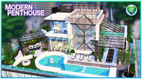 My First Penthouse Is Here 😍 [no Cc] Sims 4 Speed Build Kate Emerald Youtube