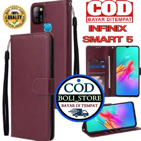 CASING CASE HP KULIT COCOK UNTUK TIPE HP INFINIX SMART 5 CASING