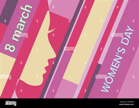 Poster 8 march, women's day international. Vector illustration Stock ...