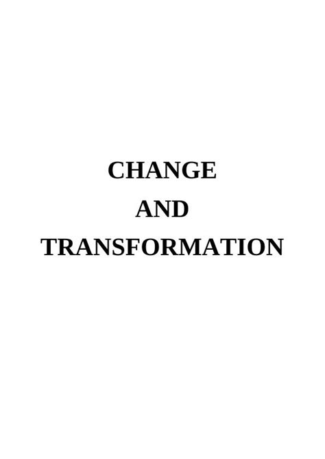 desklib- A Case Study of Organizational Change