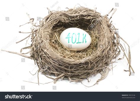 Birds Nest 401k Egg Showing Concept Stock Photo 70019146 Shutterstock