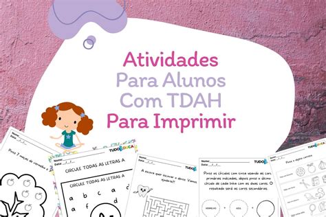 Tdah Atividades De Atenção E Concentração Para Imprimir