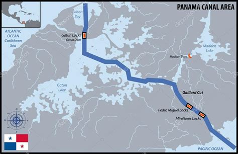 Panama Canal Area Stock Illustration By ©pablofdezr1984 100404754