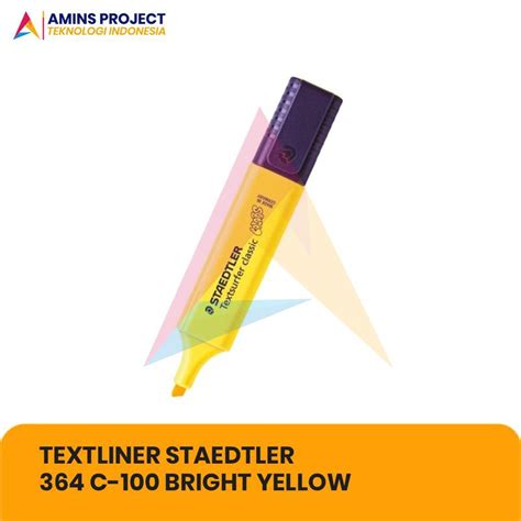 Highlighter Pen Textliner Staedtler C Bright Yellow