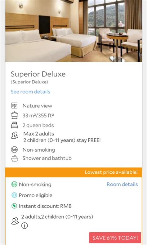 Superior Deluxe Room-Resort World Awana Goh Tong Genting, Tickets ...