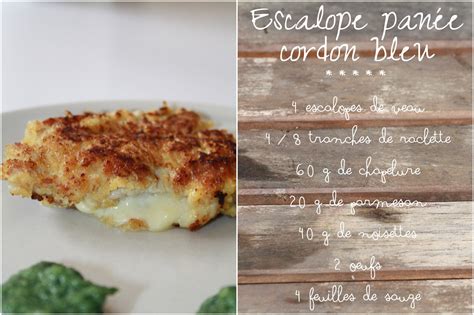 Escalope panée à la raclette façon cordon bleu Les 5 sens en cuisine