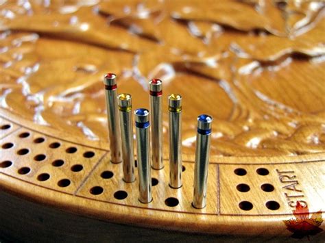 Cribbage Board Pegs Color Coded Cribbage Pegs Stainless Etsy