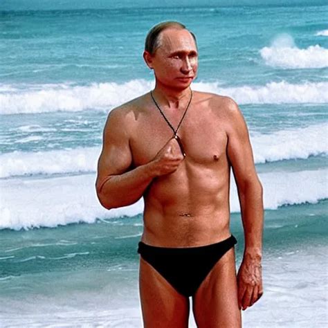 Vladimir Putin In A Bikini Stable Diffusion