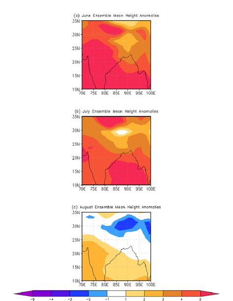 Model Ensemble Mean Vertically Averaged 1000 Hpa To 500 Hpa