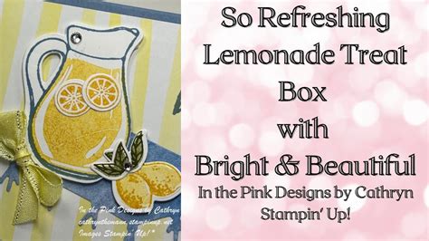 SO REFRESHING LEMONADE TREAT BOX With BRIGHT BEAUTIFUL Stampin Up