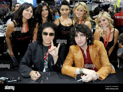 Gene Simmons And Nick Simmons At The Comic Con International San