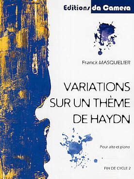 Variations Sur Un Th Me De Haydn Franck Masquelier Partition