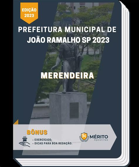 Apostila Merendeira Prefeitura de João Ramalho SP 2023 Mérito Apostilas