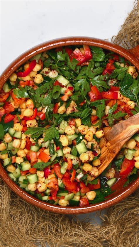 Middle Eastern Vegan Chickpea Salad Balela Salad Artofit