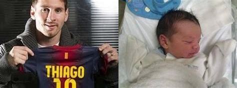 Papabaks Messi Son Thiago Is Born November 2nd 2012