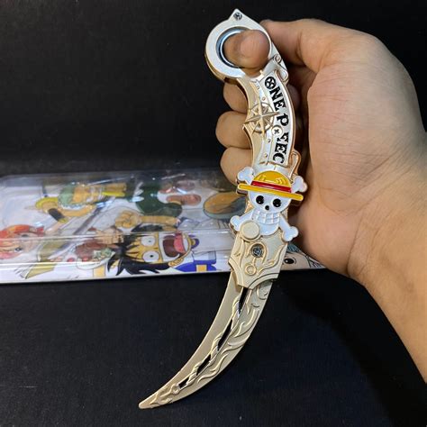 ONE PICE LIMITED EDITION FOLDABLE ROTATED ANIME KARAMBIT [18 CM] WEAPO
