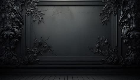 Premium Photo | Vintage Gothic Background in Dark Gray and Black Colors