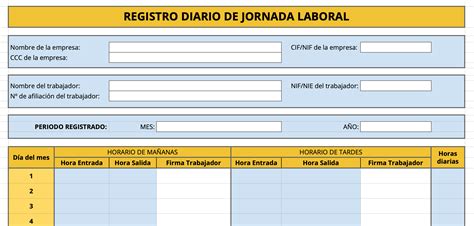 Registro diario de la jornada laboral Cuéntica