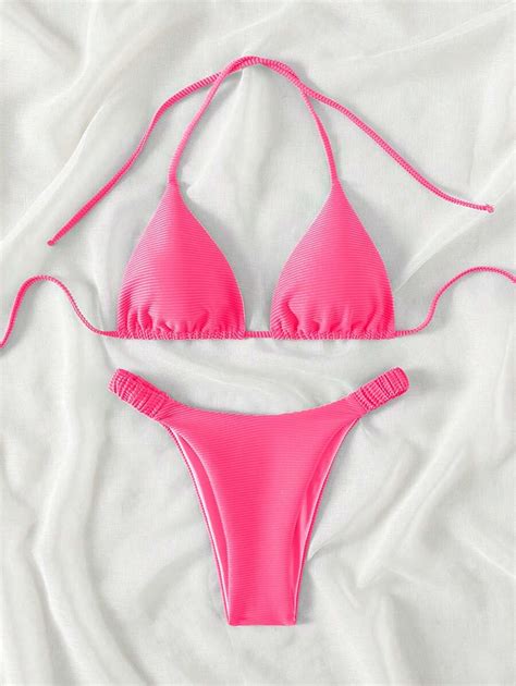 Conjunto De Mai Bikini Duas Pe As Moda Cor S Lida Al As No