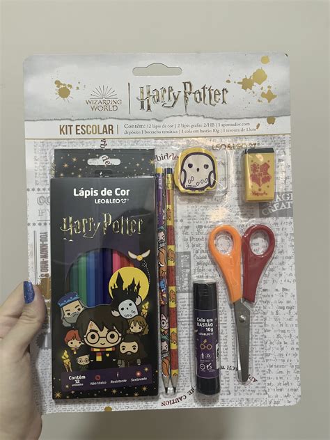 KIT ESCOLAR HARRY POTTER LEO LEO Velaris Presentes E Papelaria