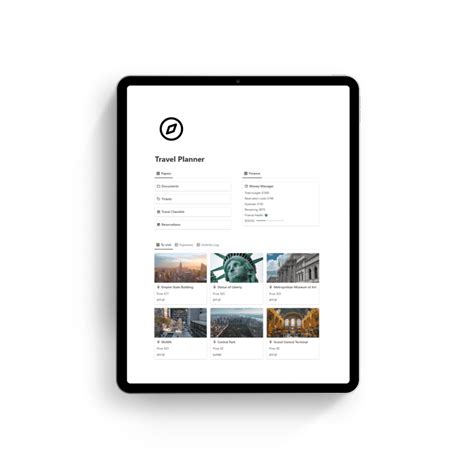 5 Best Notion Travel Template - notionzen