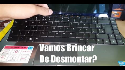 Retirando O Teclado De Um Notebook Dell Youtube