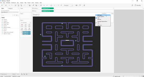 Create a custom Pacman map in Tableu - The Data School